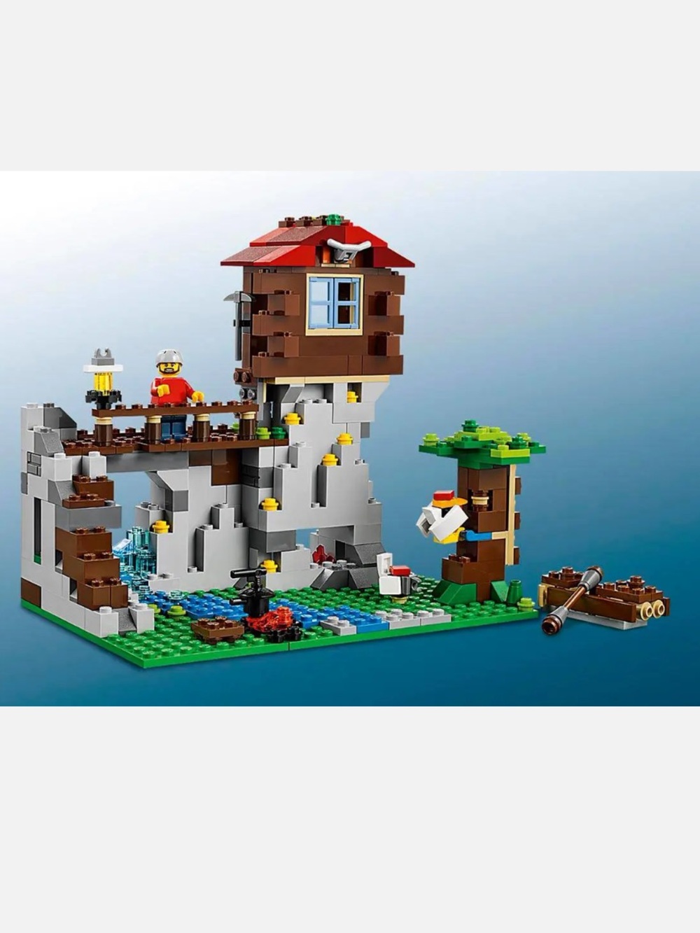 LEGO CREATOR Mountain Hut 31025 Retired 3 in 1 No Box No Manual Vintage Set